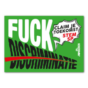 STICKER 'FUCK DISCRIMINATIE'