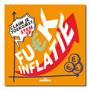 STICKER 'FUCK INFLATIE'