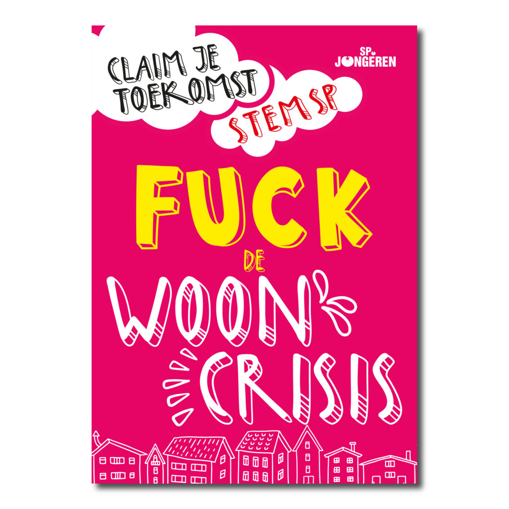 STICKER 'FUCK DE WOONCRISIS'