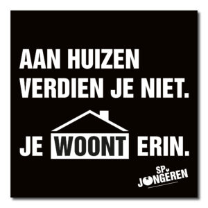 STICKER 'JE WOONT ERIN'