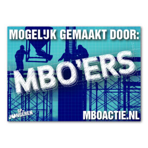 STICKER 'MOGELIJK GEMAAKT DOOR MBO'ERS'