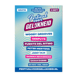POSTER FESTIVAL VOOR GELIJKHEID